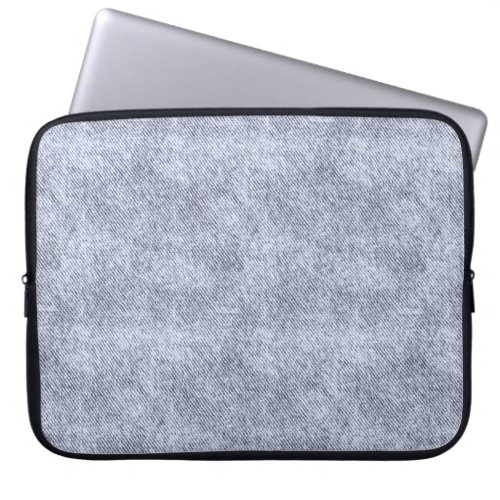 Cool Grey Denim Pattern Laptop Sleeve