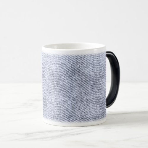 Cool Grey Denim Pattern Magic Mug