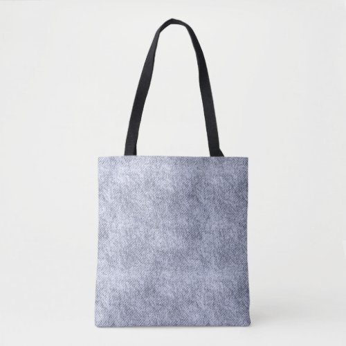 Cool Grey Denim Pattern Tote Bag