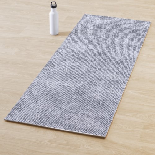 Cool Grey Denim Pattern Yoga Mat