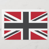 Cool Grey Red Union Jack British(UK) Flag (Front/Back)