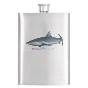 Cool Grey reef shark Flask