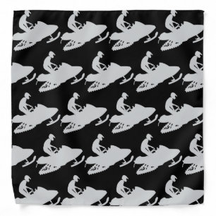 Cool Grey Snowmobiler Bandana