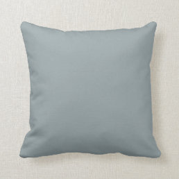 Cool grey (solid color) throw pillow