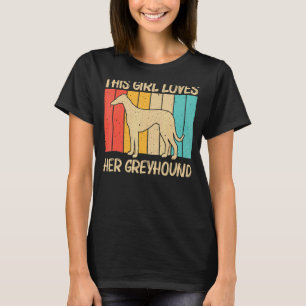 Cool Greyhound For Girls Mom Sighthound Pet Dog Br T-Shirt