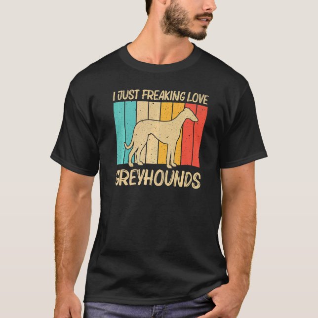 Cool Greyhound For Men Women Sighthound Pet Dog Br T-Shirt (Front)