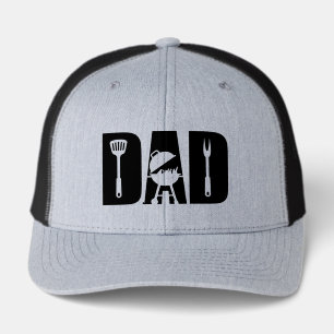 Cool grilling Dad word art retro hat