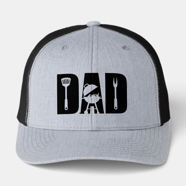 Cool grilling Dad word art retro hat (Front)