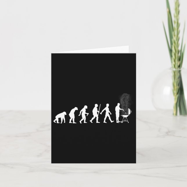 Cool Grilling For Men Women Bbq Grill Byrbeque Mea Card (Front)