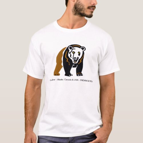  Cool Grizzly bear _ Conservation _ Wildlife _Mens T_Shirt