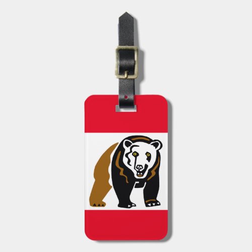  Cool Grizzly bear _Endangered animal _ Nature Red Luggage Tag