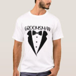 Cool Groomsman Wedding word art T-Shirt<br><div class="desc">Cool Groomsman Wedding word art T-Shirt</div>