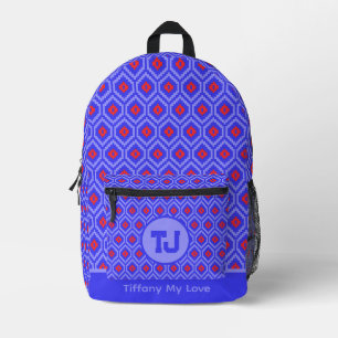 Cool Groomsmen High School Personalized Sports Bac Printed Backpack