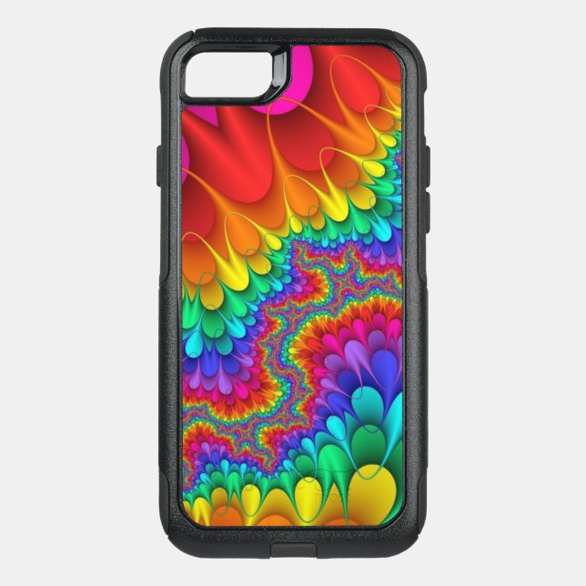 Cool Groovy Colors Otter Box Phone Case (Back)