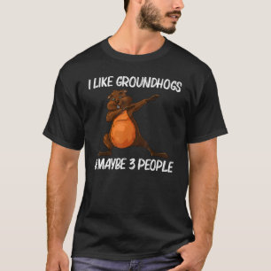 Cool Groundhog For Men Women Groundhog Day Pet Rod T-Shirt