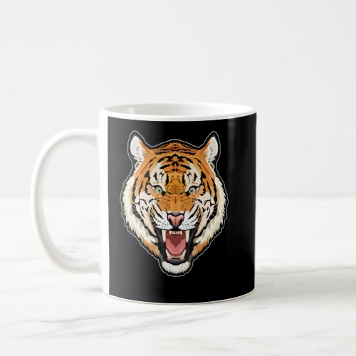 Cool Growling Mouth Bengal Tiger Outfit For Men Wo Coffee Mug