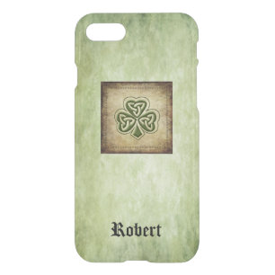 Cool grundge masculine Irish lucky shamrock iPhone SE/8/7 Case