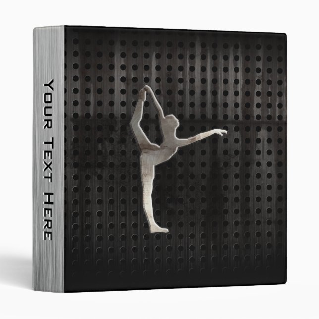 Cool Grunge Ballet 3 Ring Binder (Front/Spine)