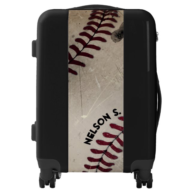 Cool Grunge Baseball Personalized Luggage (Front)