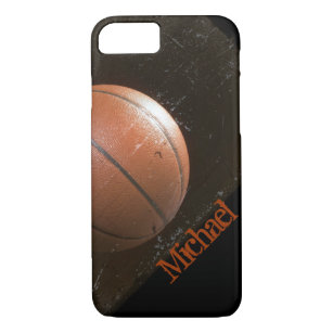 Cool Grunge Basketball Personalized iPhone 8/7 Case