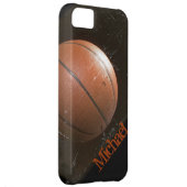 Cool Grunge Basketball Personalized Case-Mate iPhone Case (Back/Right)