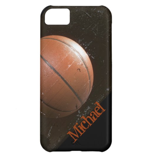 Cool Grunge Basketball Personalized Case-Mate iPhone Case (Back)