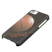 Cool Grunge Basketball Personalized Case-Mate iPhone Case (Bottom)