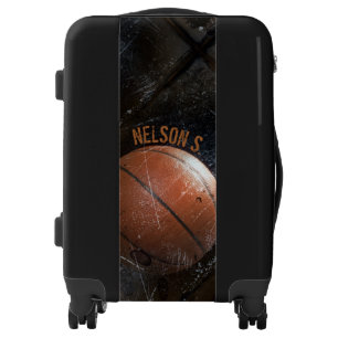 Cool Grunge Basketball Personalized Luggage