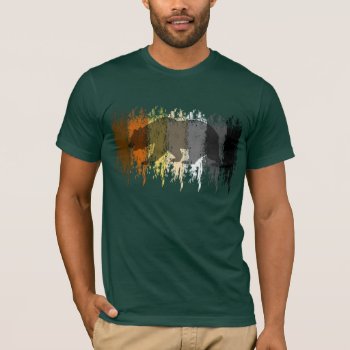 Cool Grunge Bear Shadow Gay Bear Pride T-shirt by FUNNSTUFF4U at Zazzle