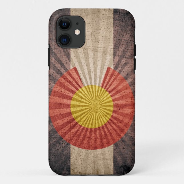 Cool Grunge Colorado Flag iPhone 5 Case (Back)