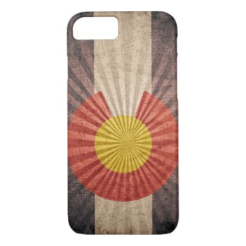 Cool Grunge Colorado Flag Iphone 7 Case by FlagWare at Zazzle
