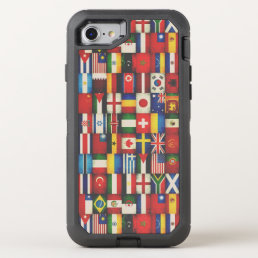 Cool Grunge Flags of the World OtterBox Defender iPhone SE/8/7 Case