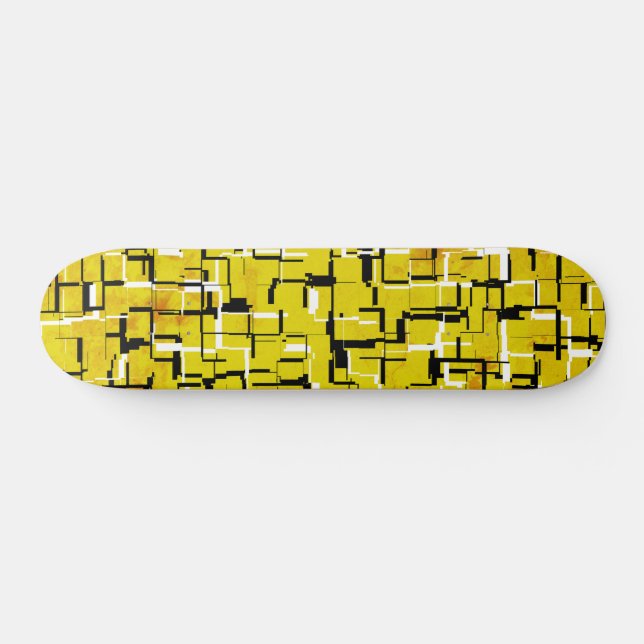 COOL Grunge Green Black White Skateboard (Horz)