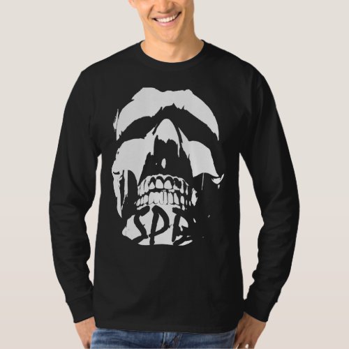 Cool Grunge Horror Skull T_Shirt