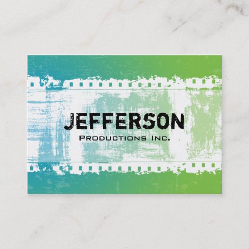 Customizable Cool Grunge Style Large Company Business Card