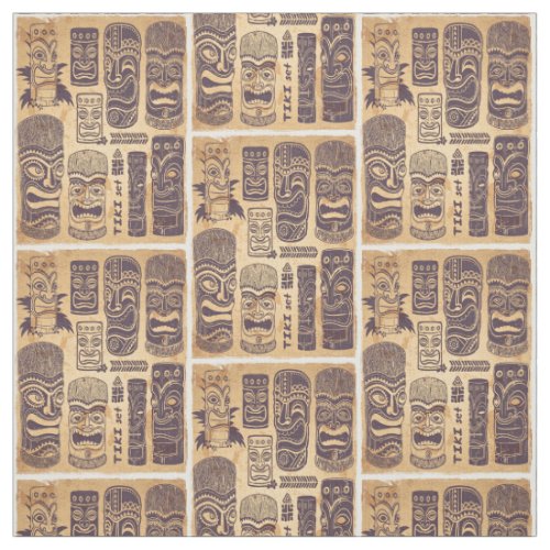 Cool Grunge Vintage Tiki Set Fabric