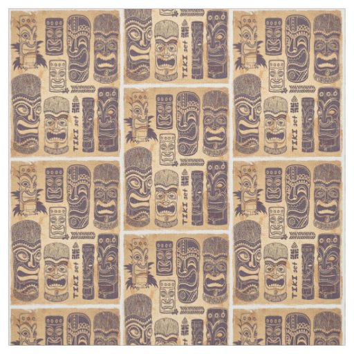 Cool Grunge Vintage Tiki Set Fabric