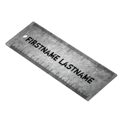 Cool grungy name ruler | Zazzle