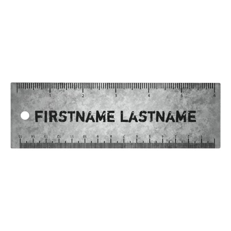 Cool grungy name ruler | Zazzle