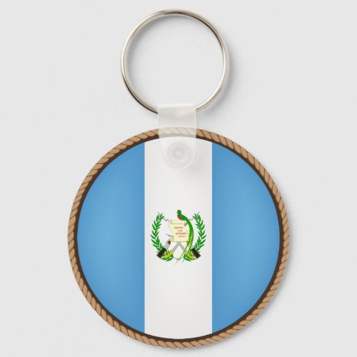 Cool Guatemala Flag Seal Keychain