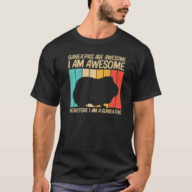 Cool Guinea Pig For Men Women Cavy Pet Rodent      T-Shirt (Front)