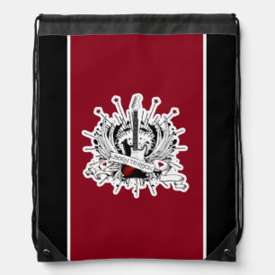Cool Guitar Born to Rock & Roll Rockabilly Music   Drawstring Bag