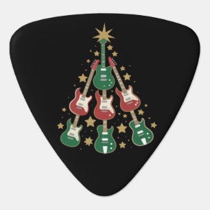 Cool Guitar Christmas Tree Guitar Lovers Christmas Pick