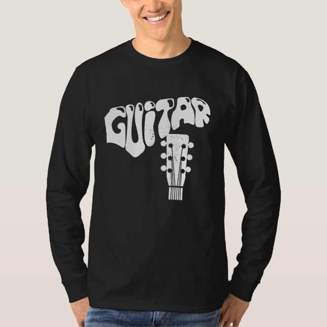 Cool Guitar Musical Instruments Acoustic Guitarist T-Shirt (Front)