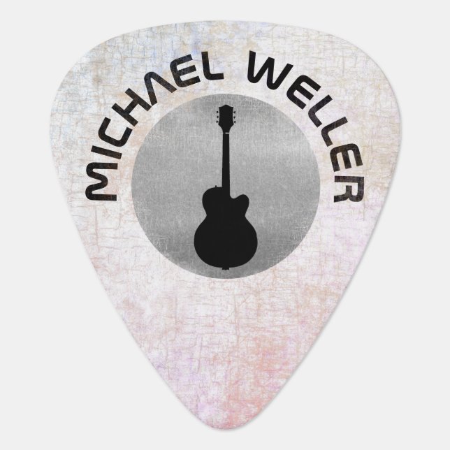 Cool Guitar Pick with his name on it (Front)