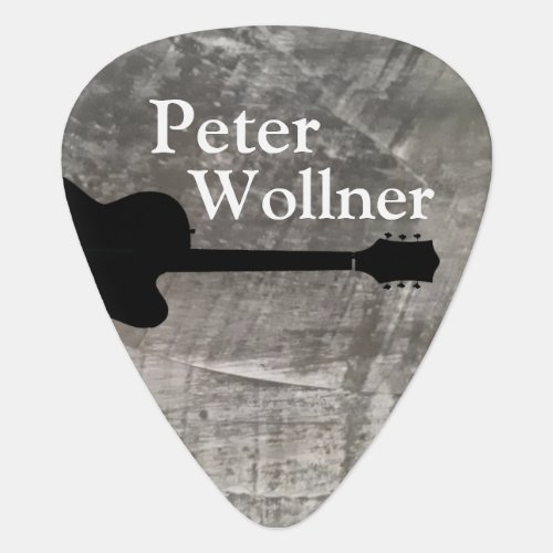 Cool Guitar Pick with Name of Guitarist