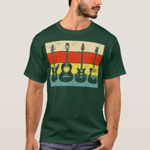 Cool Guitar Players Art Men Women Vintage Acoustic T-Shirt