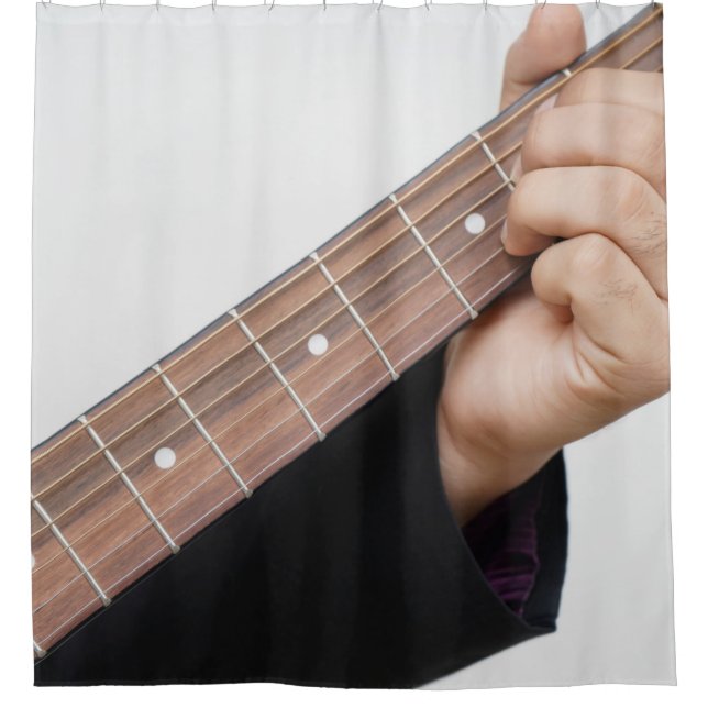 Cool Guitar Shower Curtain (Front)