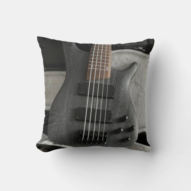 Cool Guitar Throw Pillow (Front)