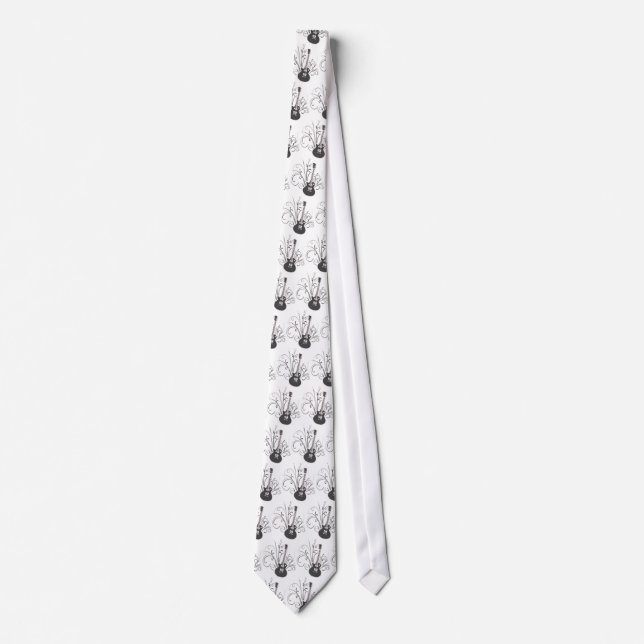 cool guitar tie (Front)